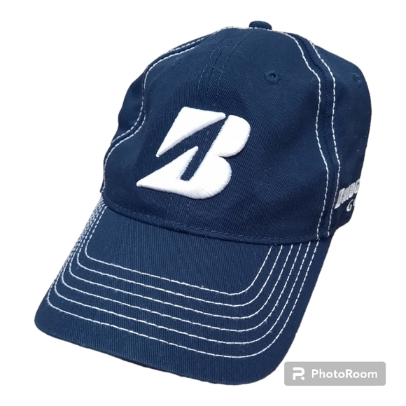 Bridgestone Golf Hat Cap 8330 Mens Blue Adjustable - Picture 1 of 4
